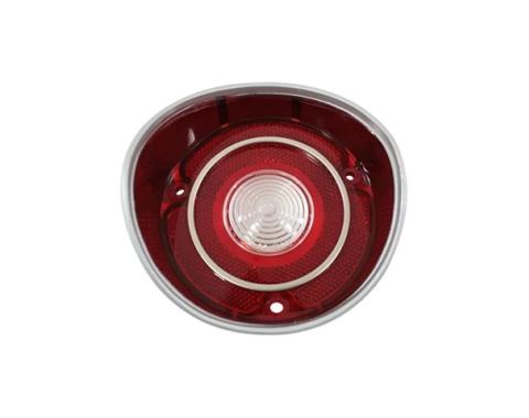 AMD Backup Lamp Lens, with Chrome Trim, RH, 71 Chevelle Malibu T-A4423