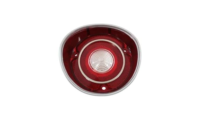 AMD Backup Lamp Lens, with Chrome Trim, RH, 71 Chevelle Malibu T-A4423