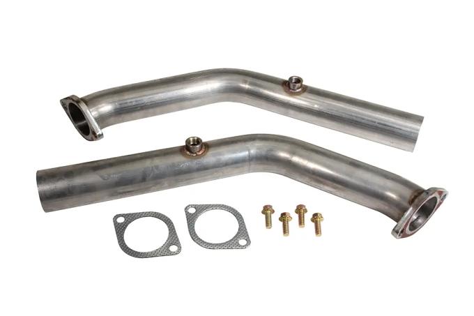 Classic Performance Manifold Kit With Header Pipes Black for 1964-1972 Chevy Chevelle, Black 6472MK-B