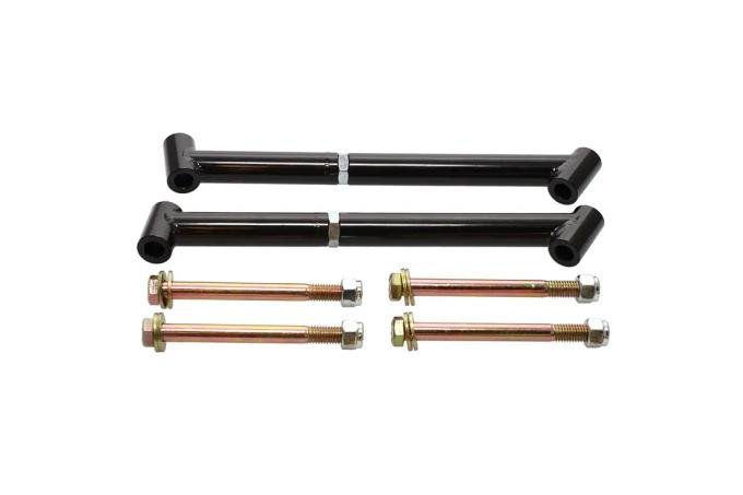 Classic Performance Trailing Arm Brace Kit for 1964-67 Chevy Chevelle, Rear, Tubular, Black, Pair 6467TAMB