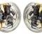 Classic Performance Front Disc Brake Kit w/ Stock Height Spindles for 64-72 Chevy Cars, 11" Drilled/Slotted Rotors, 5 x 4.75 6472SWBK-S-ARGX