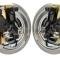 Classic Performance Front Disc Brake Kit w/ Stock Height Spindles for 64-72 Chevy Cars, 11" Drilled/Slotted Rotors, 5 x 4.75 6472SWBK-S-ARGX