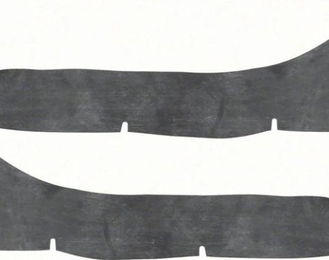 AMD Rear Body to Bumper Seals, LH/RH Pair, 66-67 Chevelle K-K635