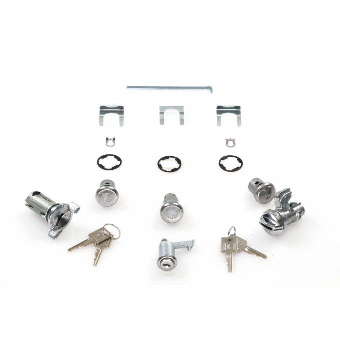 AMD Complete Lock Set, 70-77 Chevelle with Console X996-3470-CS