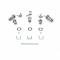 AMD Complete Lock Set, 70-77 Chevelle with Console X996-3470-CS