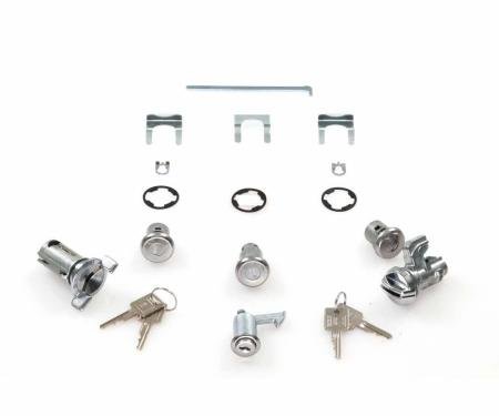 AMD Complete Lock Set, 70-77 Chevelle with Console X996-3470-CS