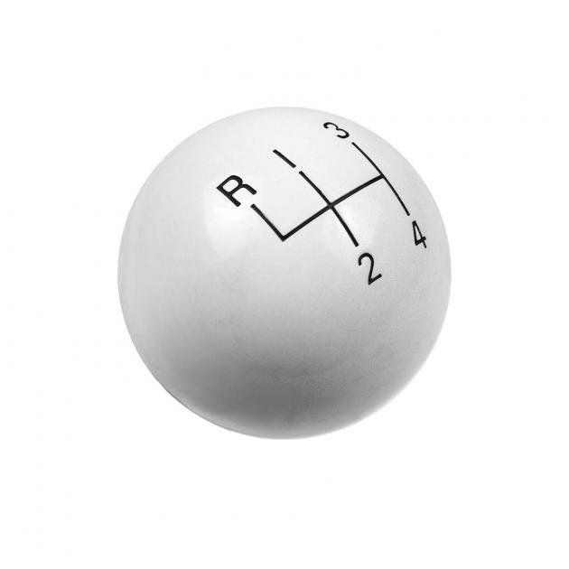 Hurst Shift Knob, 4Speed, White 1630003 Chevelle Depot