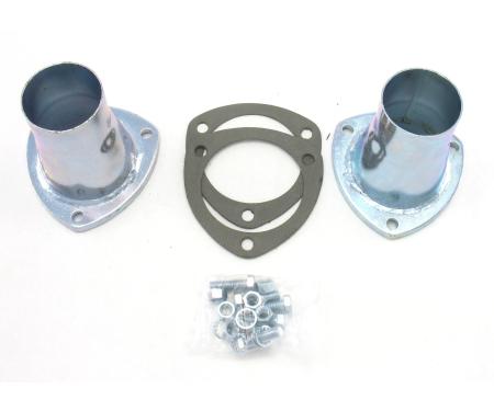 Patriot Exhaust Universal Zinc Plated Collector Reducer for 3 1/2" Collector Diameters, 2 1/2" Outlet Diameter / 5" Length / 3/8 H7236