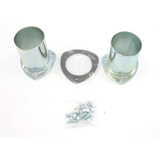 Patriot Exhaust Universal Zinc Plated Collector Reducer for 3 1/2" Collector Diameters, 3 1/2" Outlet Diameter / 5" Length / 4 Gauge H7246
