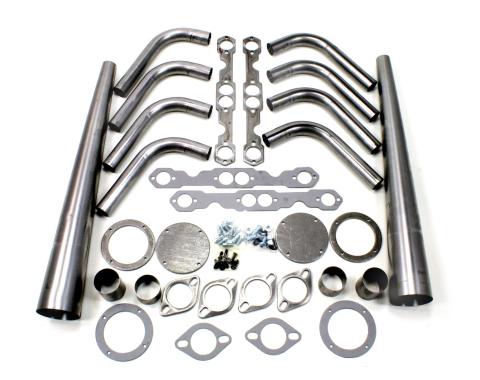 Patriot Exhaust Small Block Chevy, Lakester Weld-Up Header Kit, 4" Collector Diameter H8002