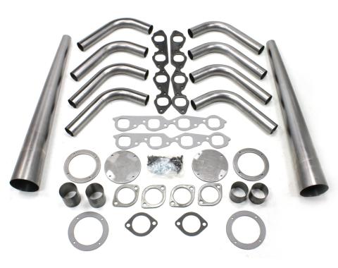 Patriot Exhaust Big Block Chevy, Lakester Weld-Up Header Kit, 4" Collector Diameter H8004
