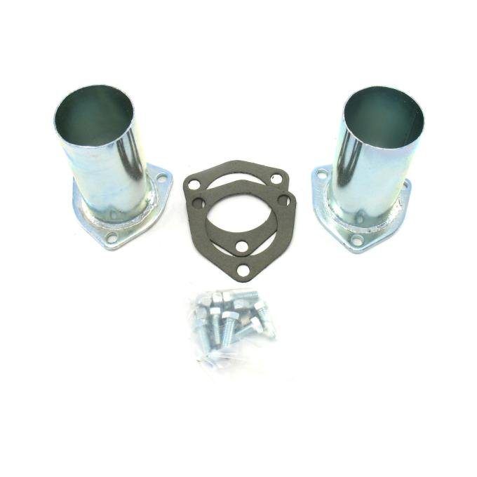 Patriot Exhaust Universal Zinc Plated Collector Reducer for 2 1/2" Collector Diameters, 2 1/2" Outlet Diameter / 5" Length / 4 Gauge H7242