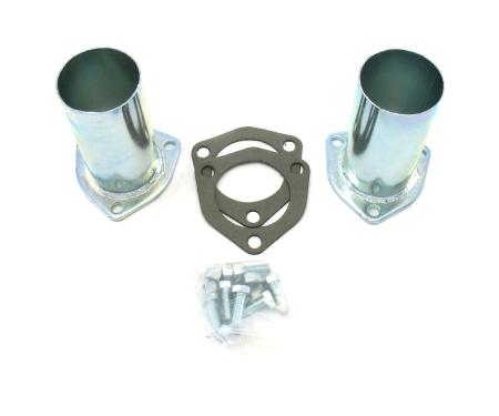 Patriot Exhaust Universal Zinc Plated Collector Reducer for 2 1/2" Collector Diameters, 2 1/2" Outlet Diameter / 5" Length / 4 Gauge H7242