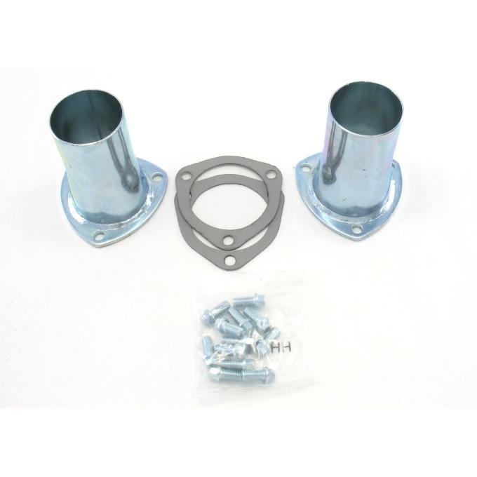 Patriot Exhaust Universal Zinc Plated Collector Reducer for 3" Collector Diameters, 2 1/2" Outlet Diameter / 5" Length / 4 Gauge H7243