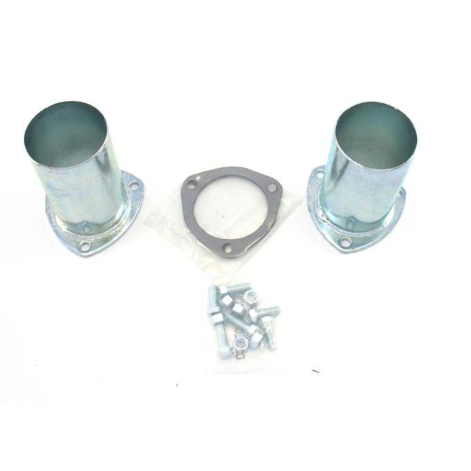 Patriot Exhaust Universal Zinc Plated Collector Reducer for 3" Collector Diameters, 3" Outlet Diameter / 5" Length / 4 Gauge H7244