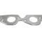 Patriot Exhaust Chevy Big Block Engines, Seal-4-Good Header Flange Gaskets, 1.875" Round Port Shape 66019