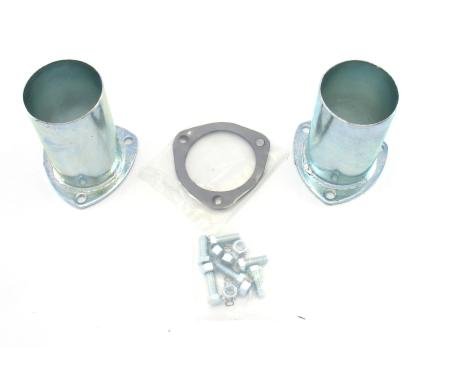 Patriot Exhaust Universal Zinc Plated Collector Reducer for 3" Collector Diameters, 3" Outlet Diameter / 5" Length / 4 Gauge H7244