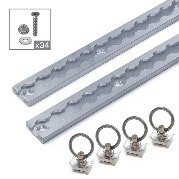 Race Ramps 8 VersaTie Recess-Mounted Track Kit with Square Edge (Series 2) 522296