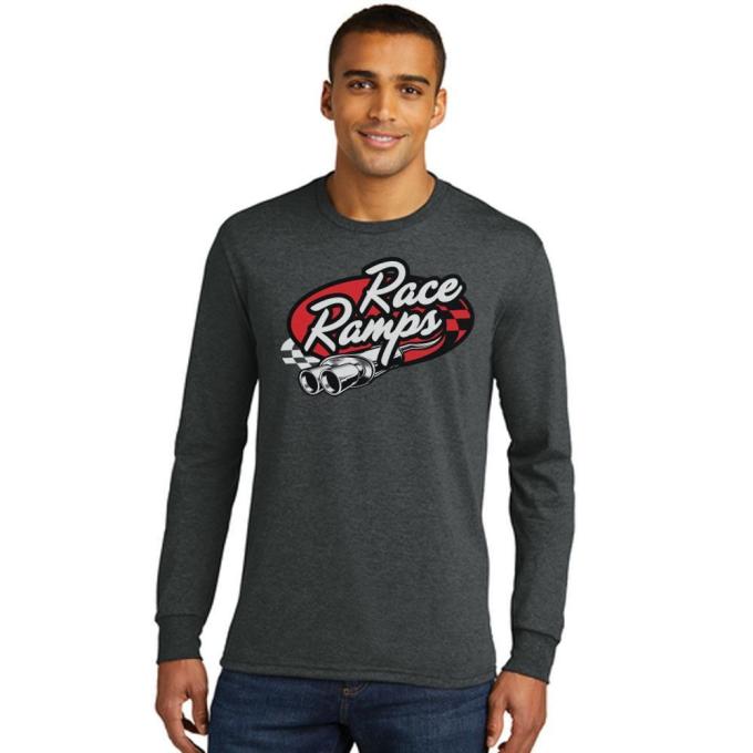Race Ramps Tailpipe Logo Mens Long Sleeve Crew Neck T-Shirt - Small RR-BFLS02-M-SM