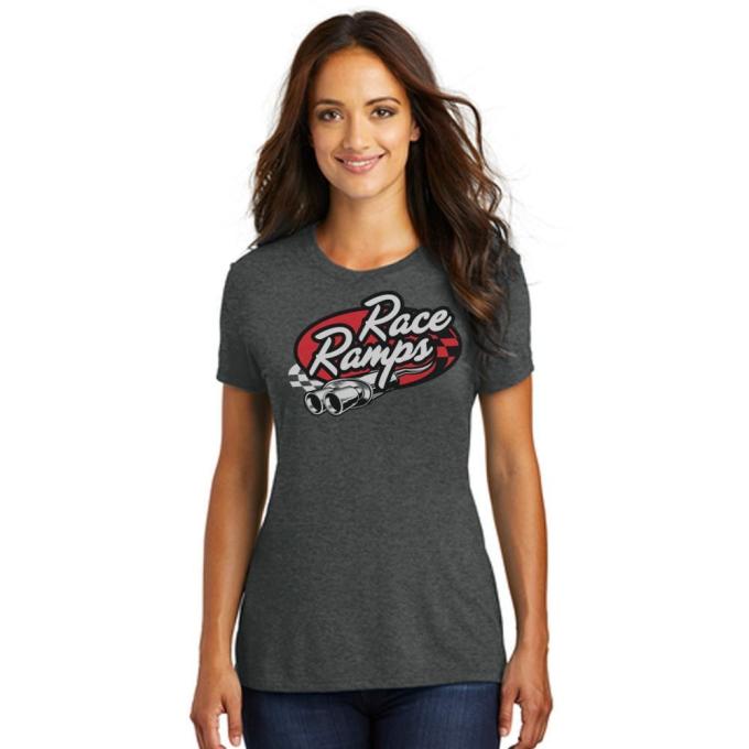 Race Ramps Tailpipe Logo Womens Short Sleeve Crew Neck T-Shirt - Medium RR-BFSS02-L-M
