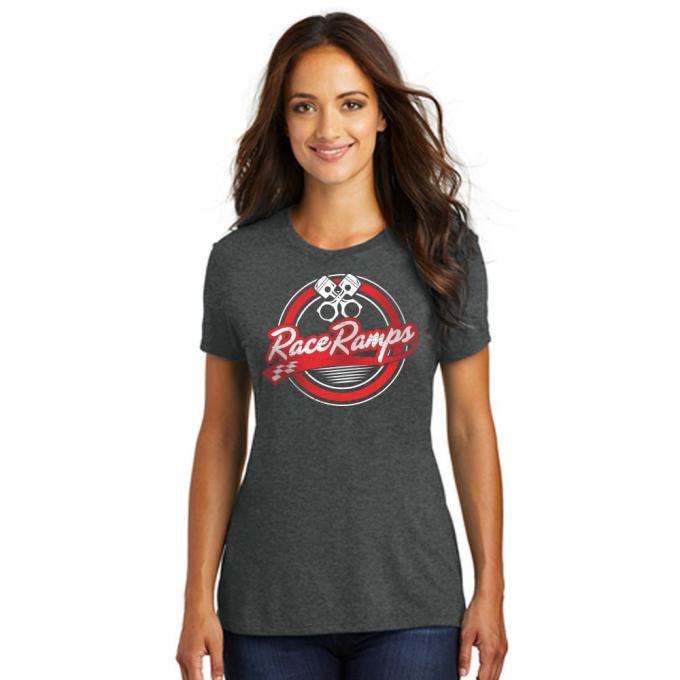 Race Ramps Circular Piston Logo Womens Short Sleeve Crew Neck T-Shirt - Medium RR-BFSS03-L-M
