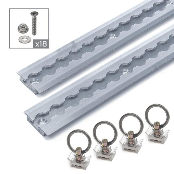 Race Ramps 4 VersaTie Recess-Mounted Track Kit with Flanged Edge (Series 4) 522448