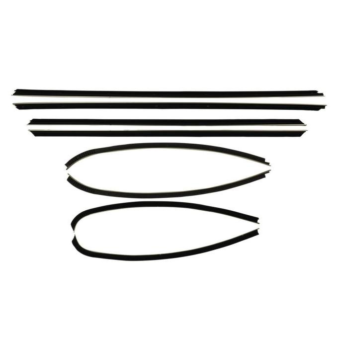 Metro Moulded Parts Window Sweeper Kit Fits 1969 Cutlass 2 Door Hardtop. 8 Piece. WC 7300-26