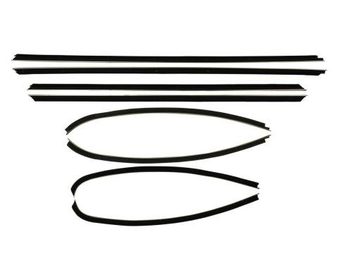 Metro Moulded Parts Window Sweeper Kit Fits 1969 Cutlass 2 Door Hardtop. 8 Piece. WC 7300-26
