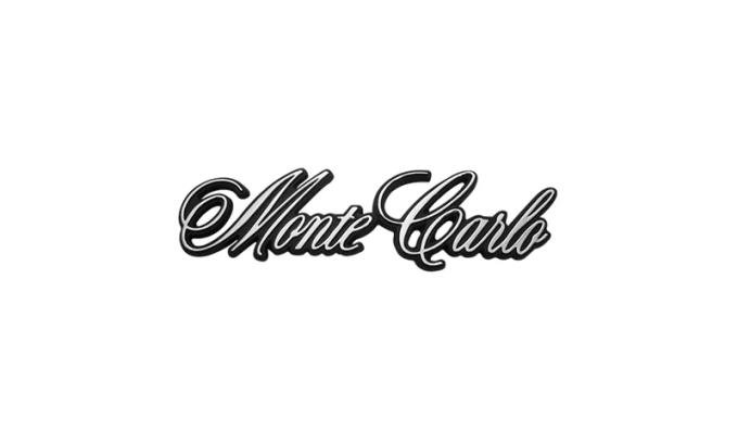 AMD Rear Body Emblem, "Monte Carlo" Scrip, 70-71 Monte Carlo T-1662