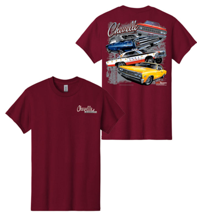 Port & Company Chevelle Multi Car T-Shirt