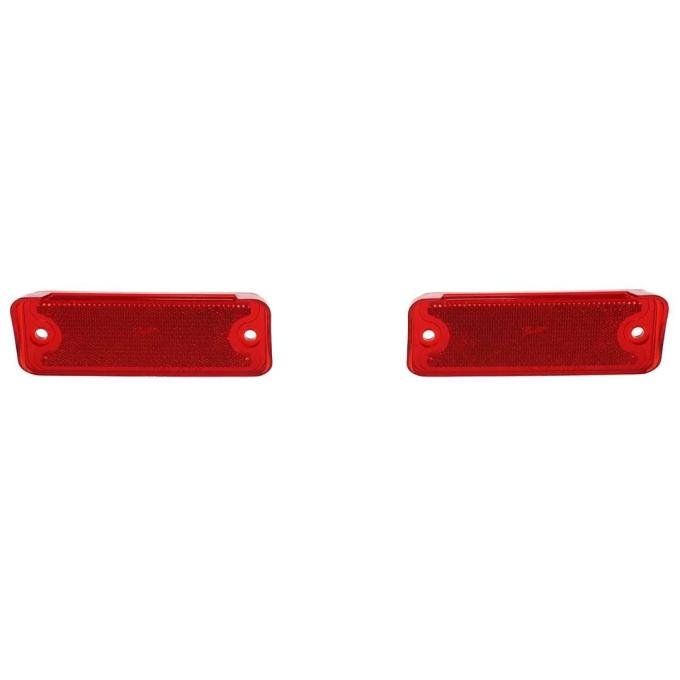 AMD Rear Bumper Reflector Lens, Pair, 69-72 El Camino T-A4872