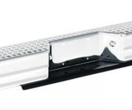 Universal Rear Diamondstep Bumper, Chrome