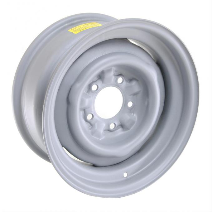 GM Factory Style Stamped Steel Wheel, Gray, 15x8 Chevelle Depot