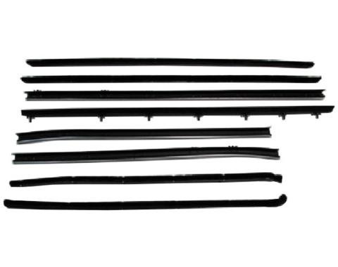 Metro Moulded Parts Window Sweeper Kit Fits 66-67 Pontiac Lemans GTO 2 Door Hardtop 8 Piece Set WC 8100-16
