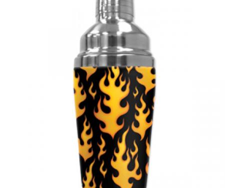 Mugzie Cocktail Shaker, Hot Or Cold, Black Flames