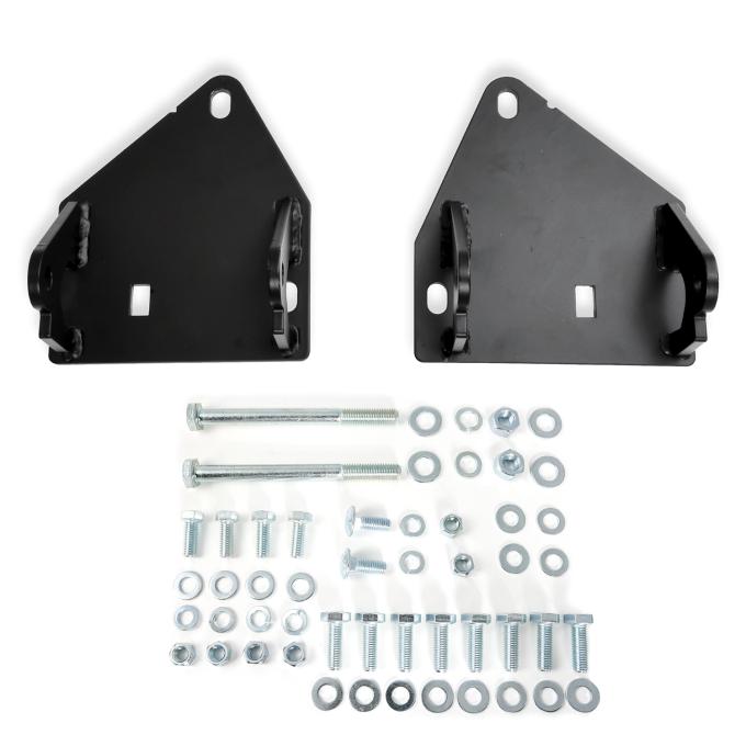 Doug's Headers Motor Mounts 64-67 GM A Body 4.6-6.2L LS Engine Swap Mild Steel, Black SK103