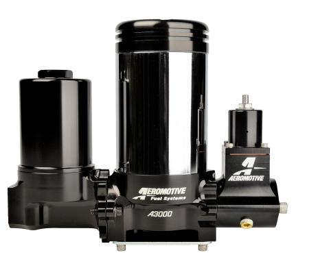 Aeromotive A3000 In-Line Fuel Pump with Fuel Pressure Regulator and Fuel Filter 11215