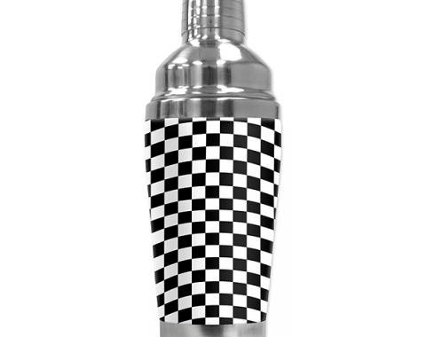 Mugzie Cocktail Shaker, Hot Or Cold, Checkered Flag