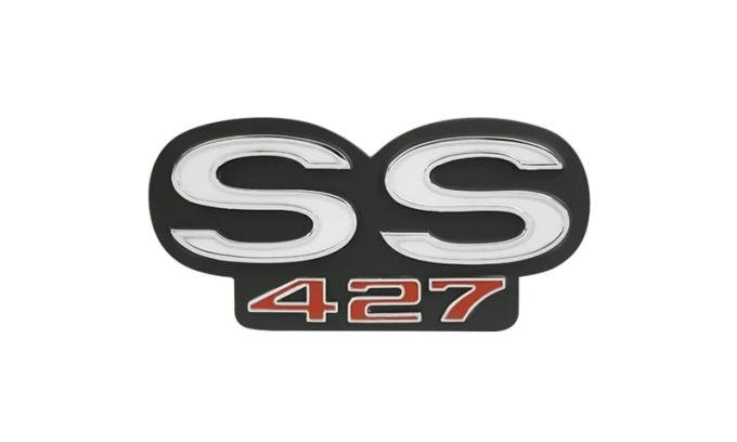 AMD Grille & Rear Body Emblem "SS 427", 66 Grille/66-67 Rear Body, 66-67 Chevelle T-4312