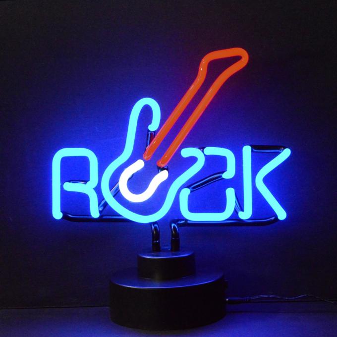 Neonetics Neon Sculptures, Rock with Guitar Neon Sculpture