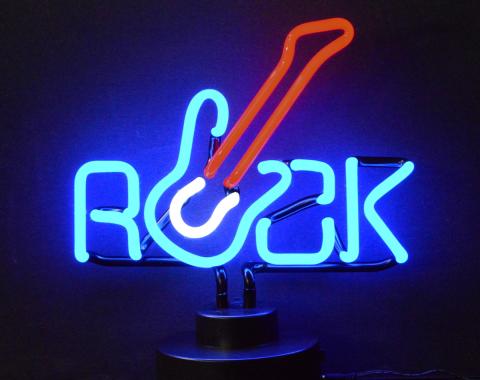 Neonetics Neon Sculptures, Rock with Guitar Neon Sculpture