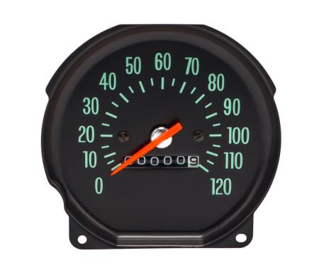 AMD Speedometer, 0-120 mph, SS Round, 70 Chevelle El Camino Monte Carlo X474-3470-12