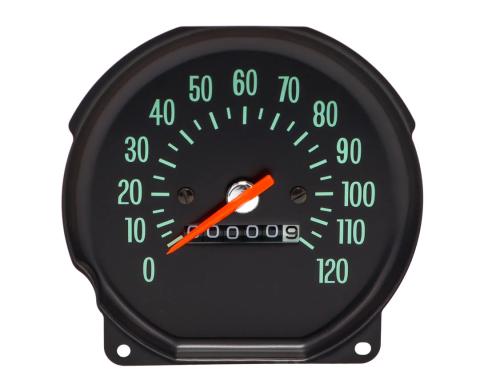AMD Speedometer, 0-120 mph, SS Round, 70 Chevelle El Camino Monte Carlo X474-3470-12
