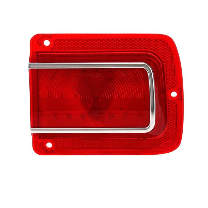 AMD Tail Light Lens, Red, 41 Red LED, Stainless Bezel, RH, 65 Chevelle Malibu X951-3465-1DR