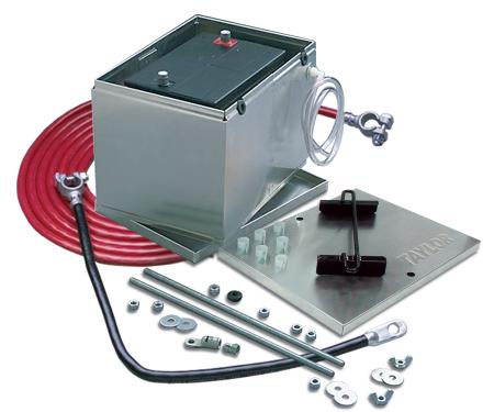 Taylor Cable 100 Series Aluminum Battery Box with 1 Gauge Battery Cable Kit 48103