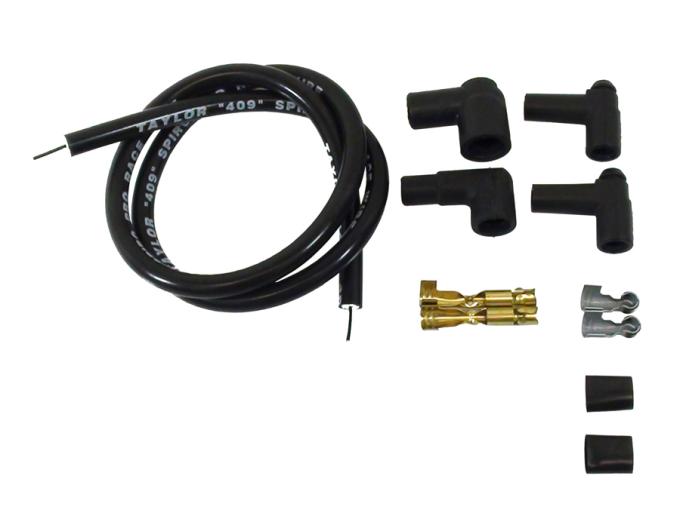 Taylor Cable Universal 10.4mm 409 Series Spark Plug/Coil Wire Repair Kits, Coil Wire Kit, Black 45909
