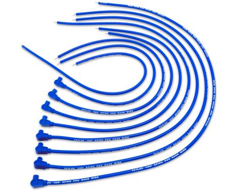 Taylor Cable Universal 10.4mm 409 Series Spark Plug Wire Set, 8 Cylinders, 90&deg; Spark Plug Boot Angle, Blue 79651