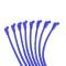Taylor Cable LS Engines Race Fit 10.4mm 409 Series Spark Plug Wire Set 11.75" Lengths Truck Header Fitment, Blue, 135&deg; Spark Plug Boot Angle 79614