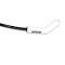 Taylor Cable Universal 8mm Spiro-Pro with White Ceramic Boots Spark Plug Wire Set, 135˚ Spark Plug Boot Angle, Black 75053