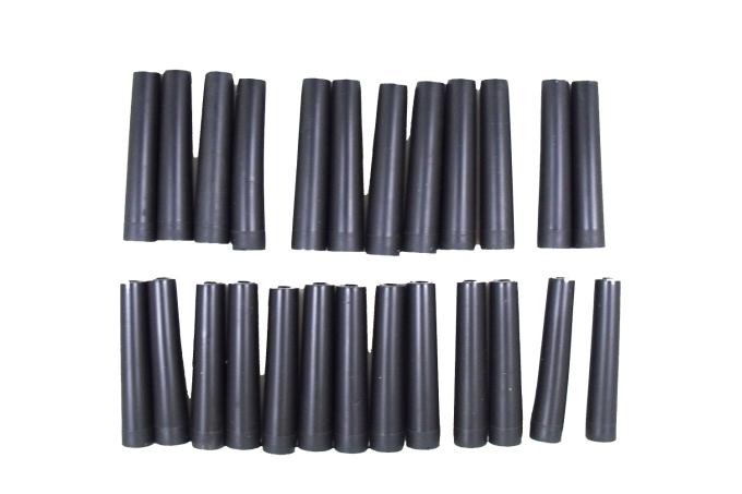 Taylor Cable Universal Silicone Spark Plug Boots, 180&deg; Spark Plug Boot Angle, Black 46203